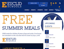 Tablet Screenshot of euclidschools.org